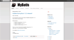 Desktop Screenshot of blog.mybatis.org